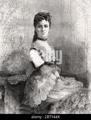 Dame Emma Albani, 1847 – 1930, une soprano d'opéra du XIXe siècle Banque D'Images