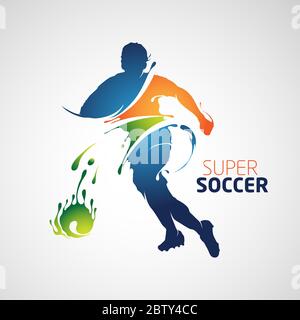 silhouette de football (football) Illustration de Vecteur