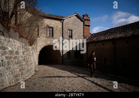 Sanctuaire de la Verna, sanctuaire franciscain dans les Apennines toscanes. Banque D'Images