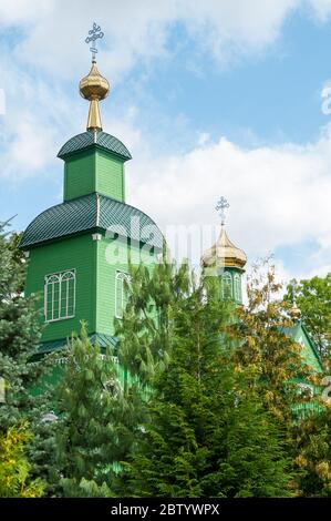 Église orthodoxe Saint Michael Archange, Trześcianka Gmina Narew, dans le comté de Hajnówka, Podlaskie Voivodeship, dans le nord-est de la Pologne Banque D'Images