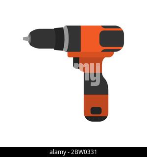 Tournevis sans fil vecteur illustration plate Illustration de Vecteur