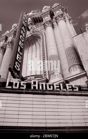 Los Angeles Theatre dans le théâtre historique de Broadway dans le centre de Los Angeles, CA, Etats-Unis. Banque D'Images