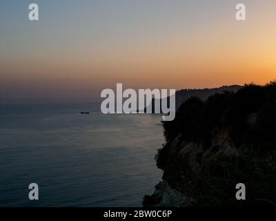 vue sur la côte sicilienne depuis la scala dei turchi Banque D'Images