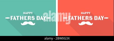 Texte « Happy Pather Day » avec moustache. Illustration de l'ensemble de vecteurs Illustration de Vecteur