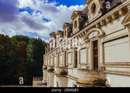 Juillet 23, 2017 le château de Chenonceau. La France. La façade du château médiéval de mesdames. Le château médiéval de royal du Château de Chenonceau et la Banque D'Images