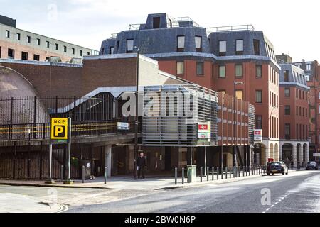 Extérieur de la station de métro Moorfields, Liverpool Banque D'Images