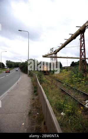 Une des locomotives de Tremorfa qui se hante au complexe. Banque D'Images