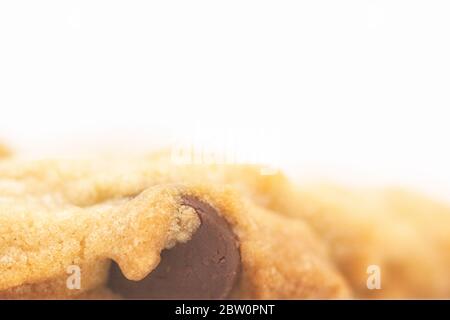 Cookie de chocolat fraîchement cuit Banque D'Images