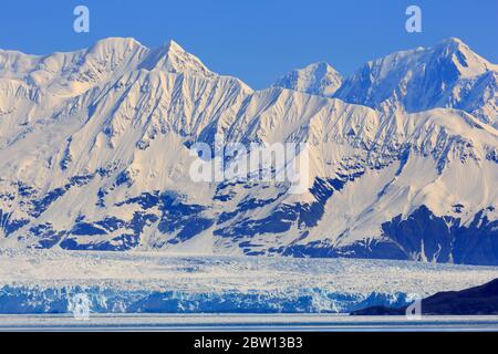 Glacier Hubbard, le Désenchantement Bay, Alaska, USA Banque D'Images