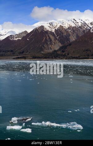 Glace dans la baie de désenchantement, Alaska, États-Unis Banque D'Images