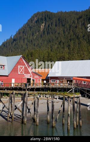 Musée de la conserverie de Icy Strait point, Hoonah City, Chichagof Island, Alaska du Sud-est, États-Unis Banque D'Images