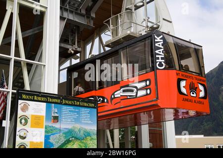 Tramway de Mount Roberts, Juneau, Alaska du Sud-est, États-Unis Banque D'Images