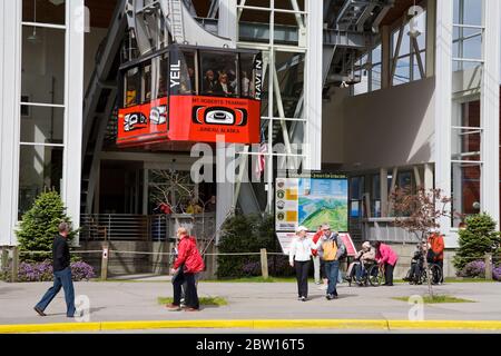 Tramway de Mount Roberts, Juneau, Alaska du Sud-est, États-Unis Banque D'Images