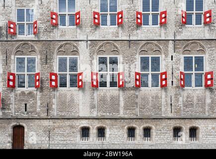 La façade de l'hôtel de ville historique de Gouda / pays-Bas Banque D'Images