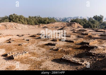 Site archéologique de Harappa, civilisation de Harappan, civilisation de la vallée de l'Indus, district de Sahiwal, province du Punjab, Pakistan, Asie du Sud, Asie Banque D'Images