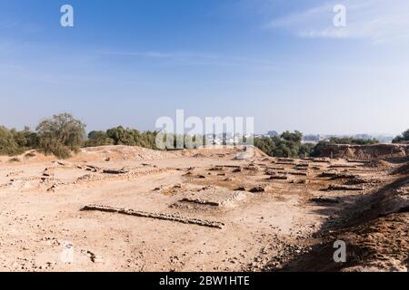 Site archéologique de Harappa, civilisation de Harappan, civilisation de la vallée de l'Indus, district de Sahiwal, province du Punjab, Pakistan, Asie du Sud, Asie Banque D'Images