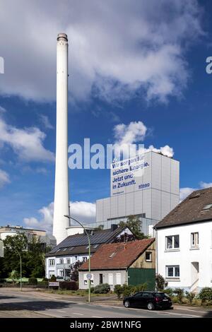 Usine de cogénération Steag à Herne-Baukau, sur le canal Rhin-Herne Banque D'Images