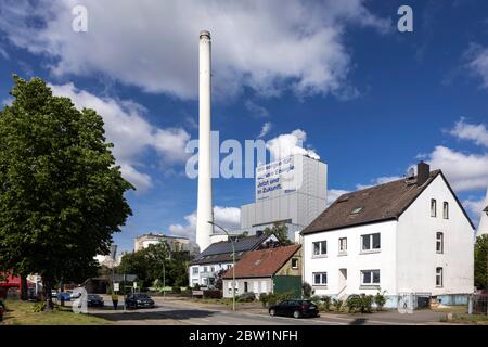 Usine de cogénération Steag à Herne-Baukau, sur le canal Rhin-Herne Banque D'Images