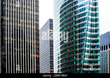 Immeubles de bureaux modernes , la Défense, hauts-de-Seine, Ile de France, Paris, France Banque D'Images
