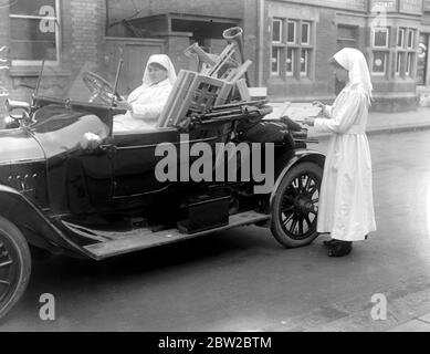 Enfield les femmes de guerre de travail dépôt. 8 mars 1917 Banque D'Images