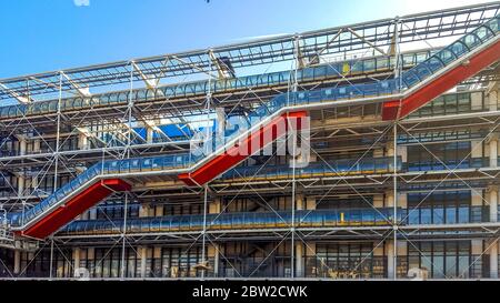 Centre Georges Pompidou, Beaubourg, Ile de France, Paris 4eme arr, France Banque D'Images