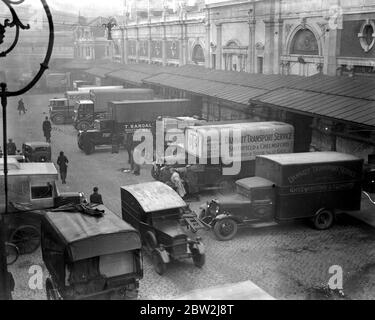 Marché Smithfield. Vue générale. 3 février 1936 Banque D'Images