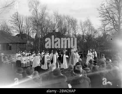 Évêque de Rochester, procession funéraire (Petts Wood) 1934 Banque D'Images