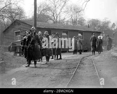 Attaque au gaz (grottes de Chislehurst). 1934 Banque D'Images