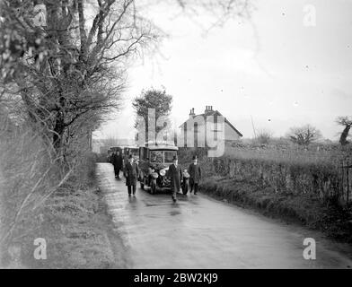 Procession funéraire à St Mary Cray 1934 Banque D'Images