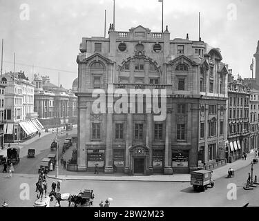 Prise pour la Maison océanique de la ligne White Star, Cockspur Street. 4 mai 1923 Banque D'Images