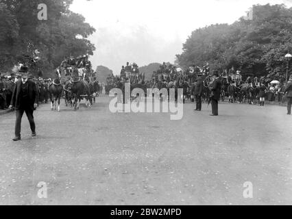 Rencontre du Coaching Club à Hyde Park. années 1920 Banque D'Images