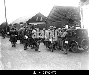 Essai de cycle automobile (Wrotham) 1934 Banque D'Images