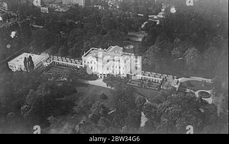 La Maison Blanche , Washington DC . 1932 Banque D'Images