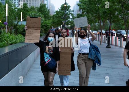 New York, New York, Etats-Unis, mai 28, les manifestants pour George Floyd crédit: Maxim Kalitvintsev/Alay Live News Banque D'Images