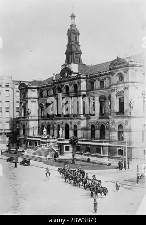 Hôtel de ville de Bilbao , Espagne . 8 octobre 1934 . Banque D'Images