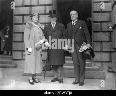 Seigneur et Dame Flander avec Lord Wakefield . 1er mai 1936 Banque D'Images