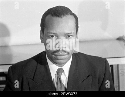 Seretse Khama un homme d'État du Botswana . Banque D'Images