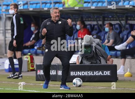Jubilation, entraîneur de jubilation finale Thomas REIS, Bochum Sport: Soccer: 2. Bundesliga: Saison 19/20: 27 mai 2020 28. matchday: VFL Bochum - Holstein Kiel photo: Ralf Ibing firosportphoto / PISCINE | utilisation dans le monde entier Banque D'Images
