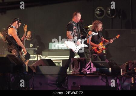 RIO DE JANEIRO, 19.09.2013: Metallica se produit sur la scène principale du Rock à Rio V à Rio de Janeiro (Néstor J. Beremnum / Alamy News) Banque D'Images