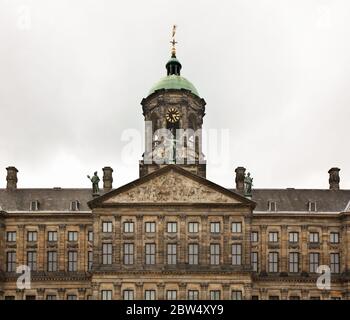 Palais Royal - Koninklijk Paleis, sur la place du Dam à Amsterdam. Pays-bas Banque D'Images