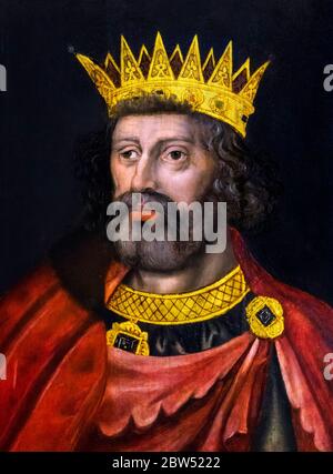 Le roi Edward I d'Angleterre (1239-1307) portrait d'un artiste inconnu, huile sur panneau, c.1597-1618 Banque D'Images