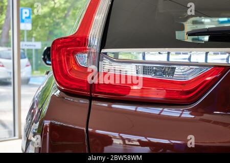 Gdansk, Pologne - 28 mai 2020 : nouveau modèle Honda CR-V présenté dans le hall d'exposition de Gdansk Banque D'Images