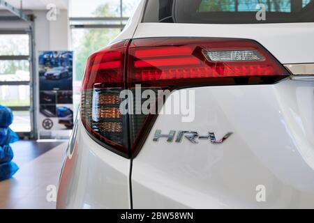 Gdansk, Pologne - 28 mai 2020 : nouveau modèle Honda HR-V présenté dans le hall d'exposition de Gdansk Banque D'Images