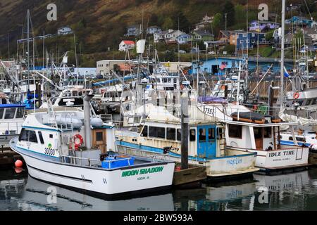 Port de plaisance de Saint-Paul, Kodiak, Alaska, États-Unis Banque D'Images