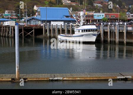 Port de plaisance de Saint-Paul, Kodiak, Alaska, États-Unis Banque D'Images