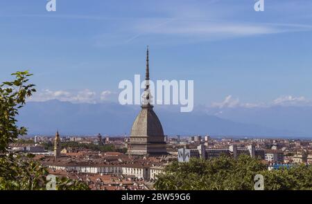 Mole Antonelliana, un des symboles de Turin, Italie Banque D'Images