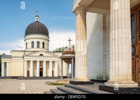 Église orthodoxe de la cathédrale de Nativité à Chisinau, en Moldavie Banque D'Images