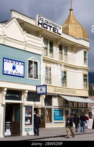 Golden North Hotel, Skagway, Alaska du Sud-est, États-Unis Banque D'Images