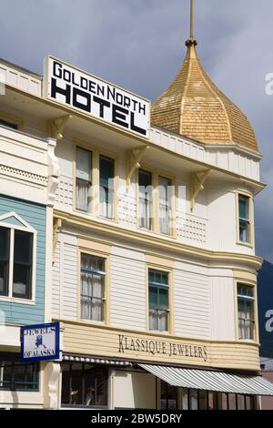 Golden North Hotel, Skagway, Alaska du Sud-est, États-Unis Banque D'Images