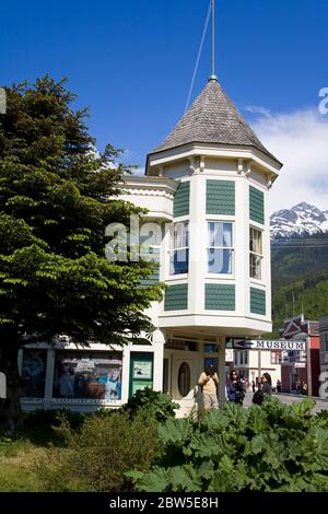 Magasin d'ivoire et musée d'art esquimau de Corrington, Skagway, Alaska du Sud-est, États-Unis Banque D'Images